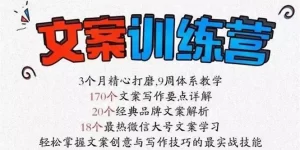《文案训练营》全面系统解决文案写作难题-牛课资源网