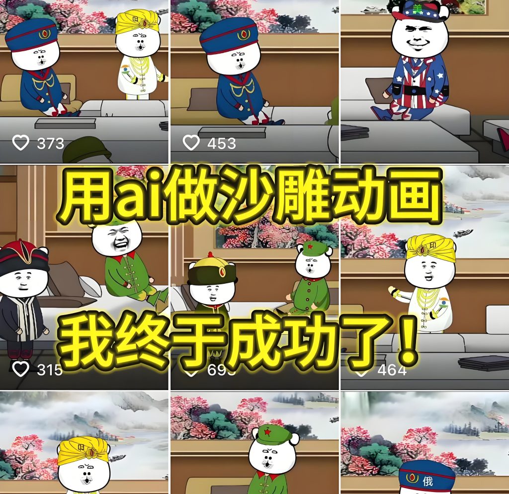 图片[2]-2025沙雕动画新蓝海：0粉矩阵号日引800+，附防搬运素材包，牛课资源网搜集