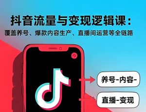 抖音流量认知课：系统提升短视频创作、直播技巧与私域运营，助你高效获取精准流量-牛课资源网