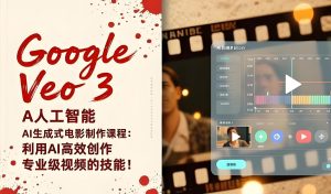 2026Veo 3暴利玩法！单人接单月入3万+攻略，AI导演轻松量产电影级视频-牛课资源网
